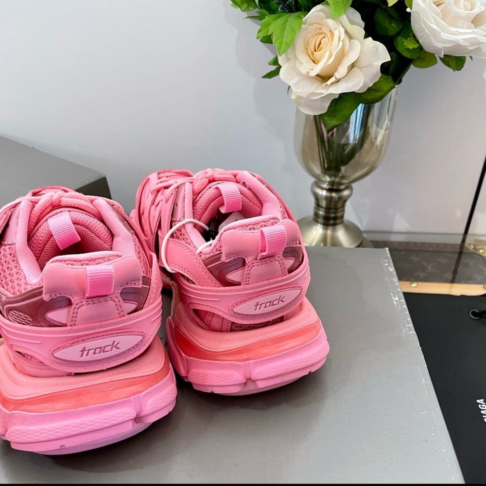 Balenciaga Pink Designer Athletic Sneakers - Picture 2 of 6
